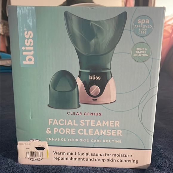 Bliss Clear Genius Facial Steamer in Teal and White - Picture 1 of 4